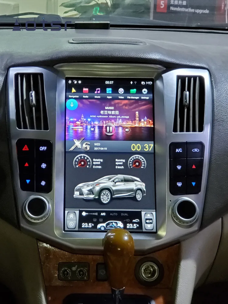 Tesla styel Android 9 автомобильный dvd-плеер gps навигация для Lexus RX300 RX330 RX350 2004-2008 Авто Радио Coche мультимедийный плеер