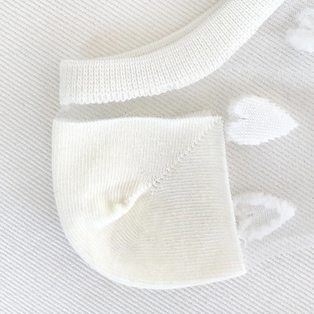 Женские короткие носки черные красные с сердцем желтые милые для колледжа свежие