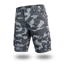Модная мужская повседневная камуфляжная форма 5 брюки для улицы свободные многокарманные мужские Harajuku Европейский код брюки шорты