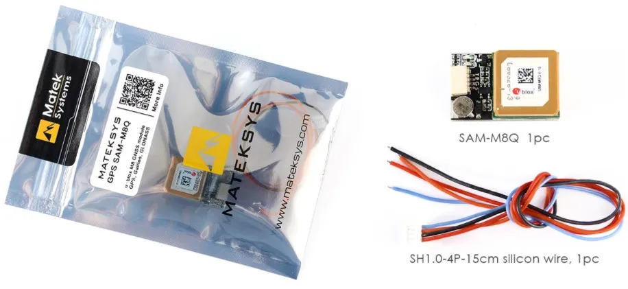 

Hot 5V 72CH Mateksys SMA-M8Q GPS Module Positioning GLONASS Galileo Tracker Low Noise For FPV RC Drone Accessories