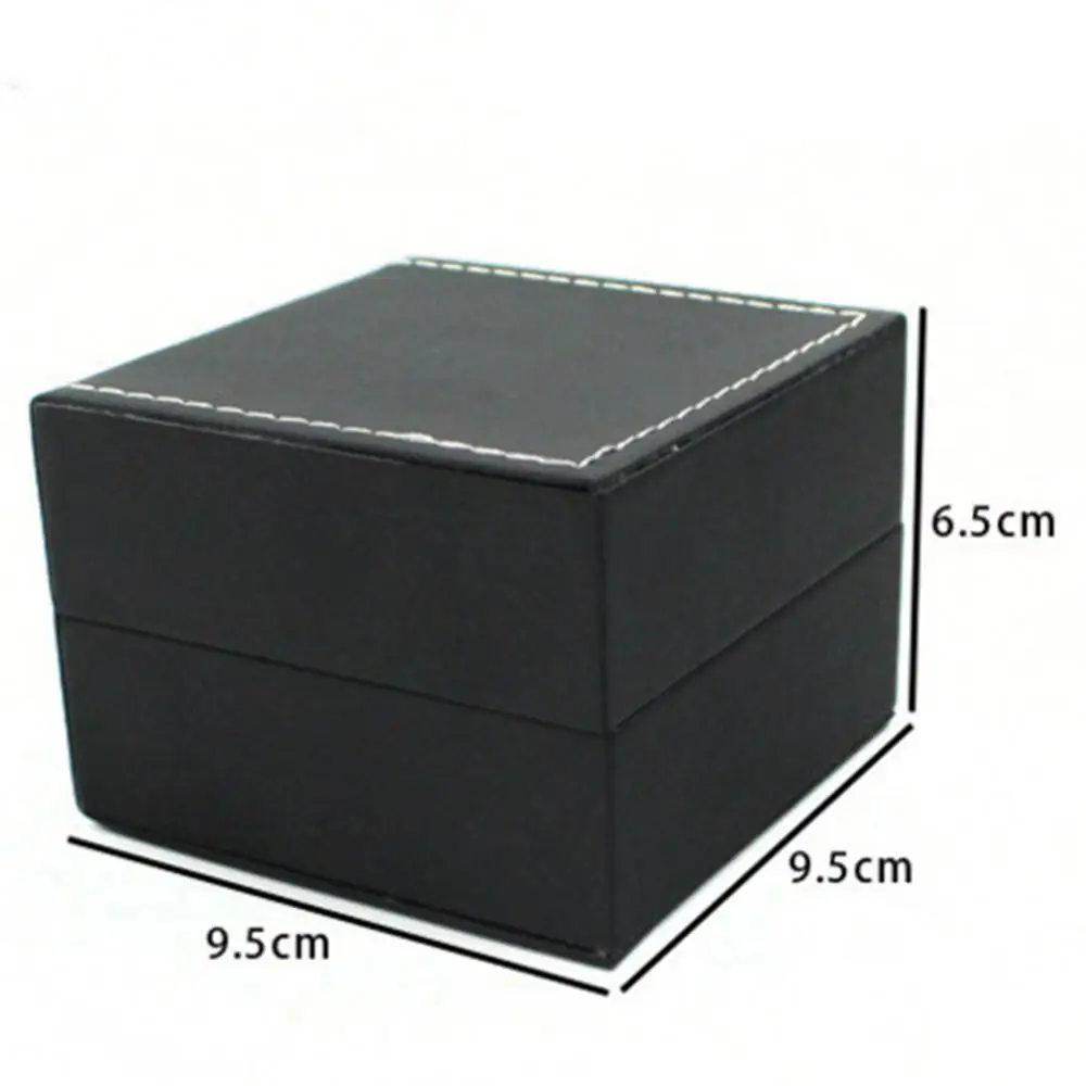 HOT ！！！ Dustproof Faux Leather Watch Storage Box Jewelry Display Case Organizer Gift