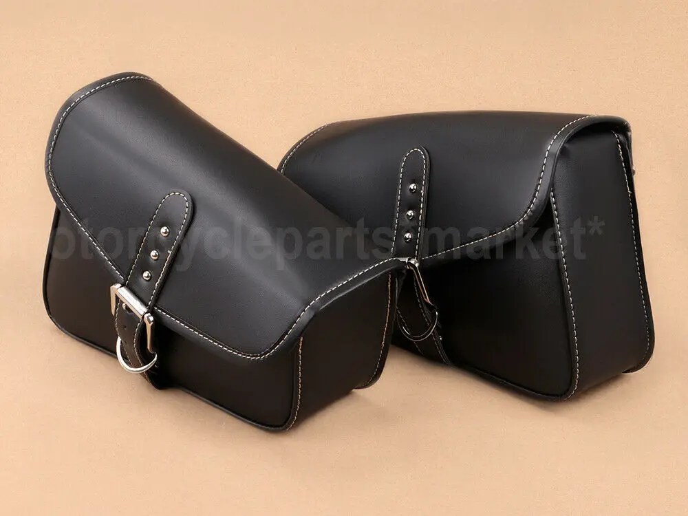 Мотоциклетные черные кожаные сумки для Harley сумка SWINGARM Sportster XL883 XL1200 XL 883 1200 седло Левая Правая сторона сумки для инструментов