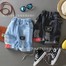 Основное место) летние новые стильные детские джинсы; детская одежда; милые джинсовые шорты с героями мультфильмов