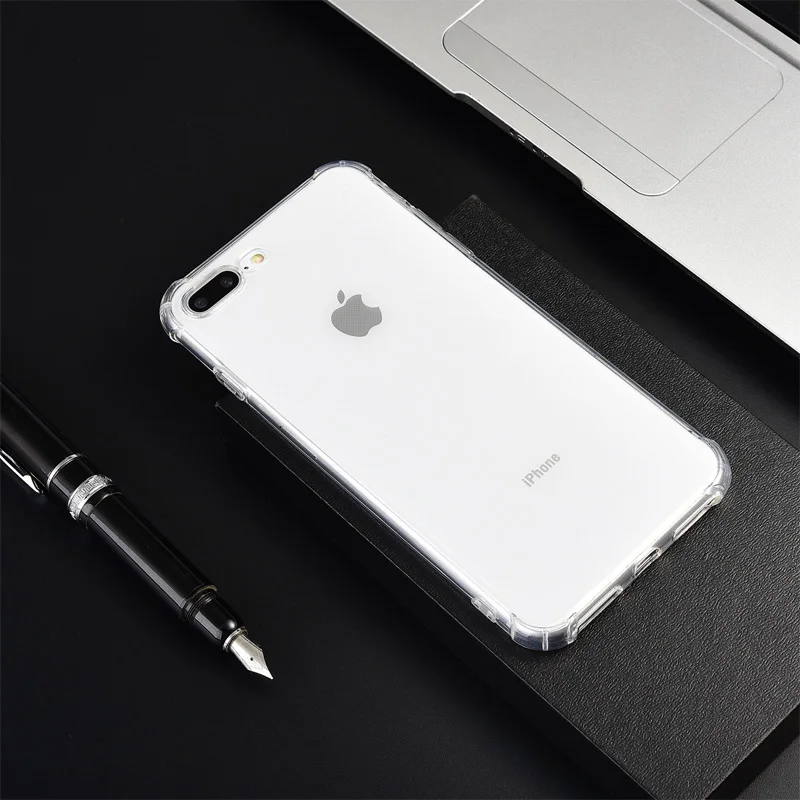 Прозрачный силиконовый чехол для телефона Apple iPhone X SE XR XS Max 8 7 6 6S Plus простая