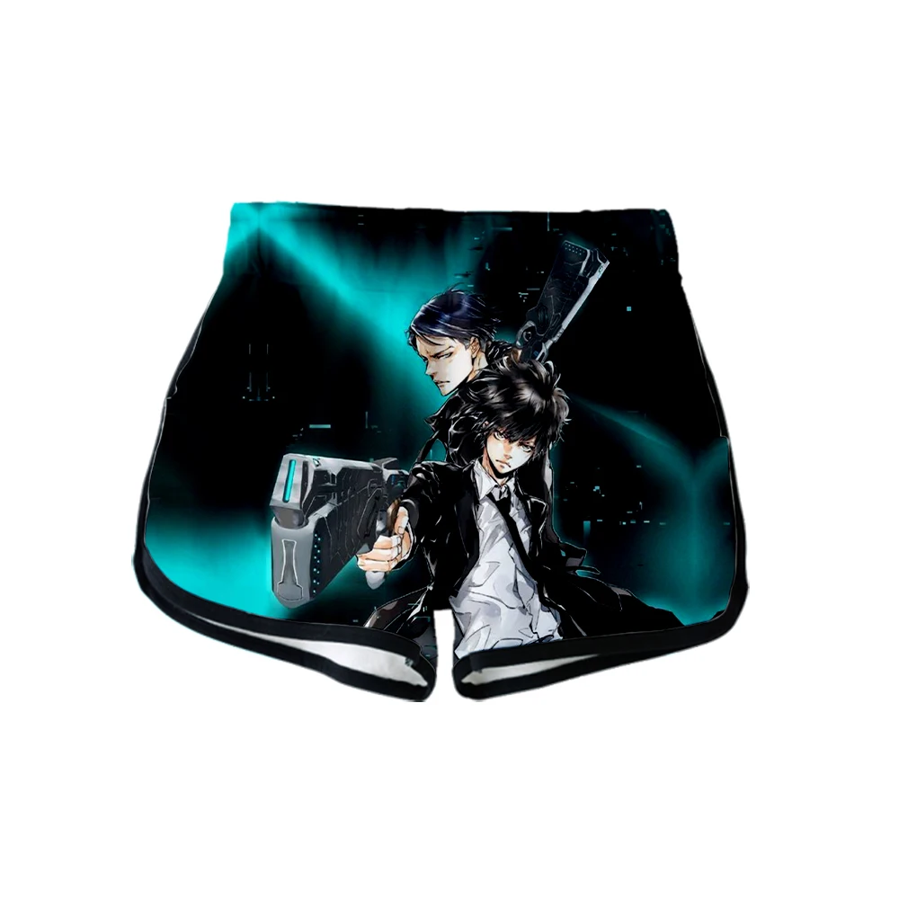 Psycho-Pass 3D Fashion Casual Shorts Popular Elastic Waist Shorts Women Cotton 3D Exclusive Hip Hop Hot Summer Short S-XL