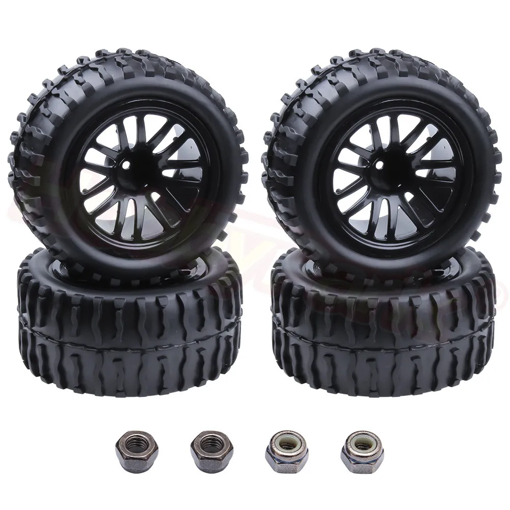 4 шт. RC шины и обода колеса Hex 12 мм для RC Himoto 1/10 внедорожный монстр грузовик Fit HSP Amax Redcat Exceed HPI Racing - Цвет: Type 1300