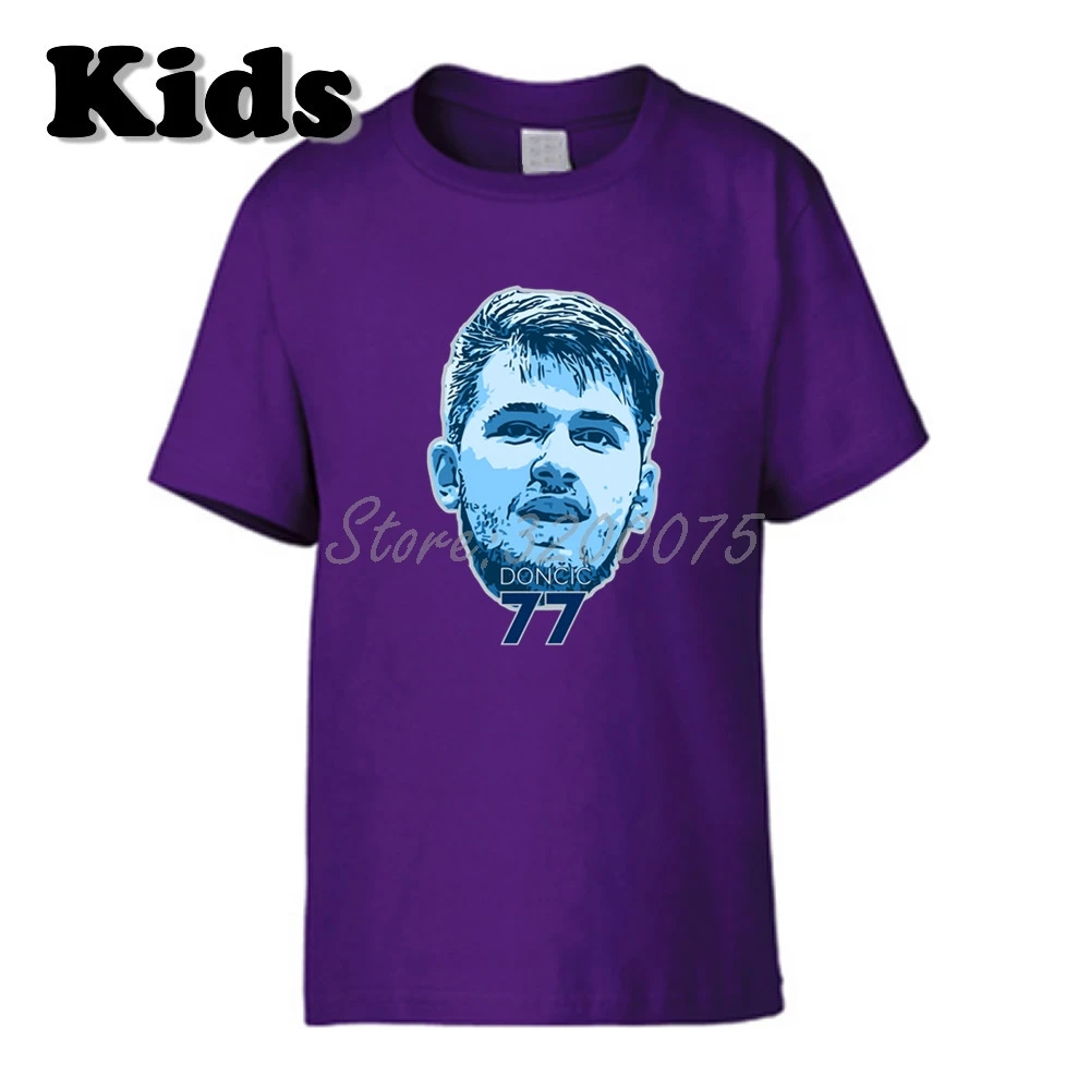 30 Детская футболка MVP Luka Doncic 77 одежда футболка с далласом футболка для мальчиков и девочек Футболка с круглым вырезом W19102617 - Цвет: 30