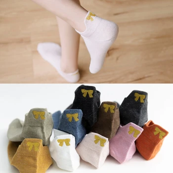 

New Bow-Knot Socks Women's Cotton Socks Ankle Short Cute Casual Funny Socks Kawaii Sweet Christmas Socks Harajuku korean style