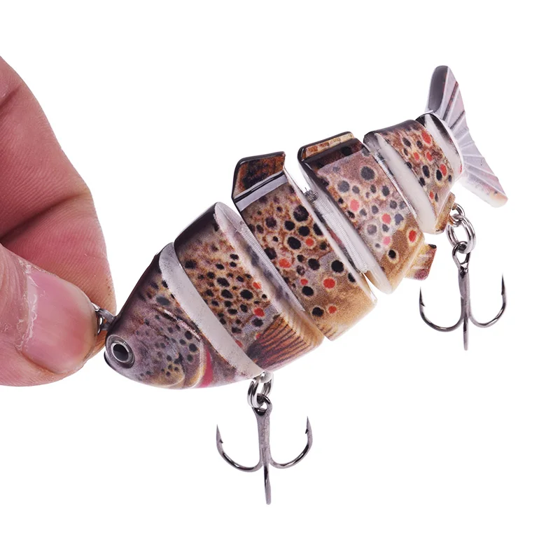 1 шт мульти секции Swimbait Троллинг рыболовные приманки 9 5 см 20g воблеры жесткая