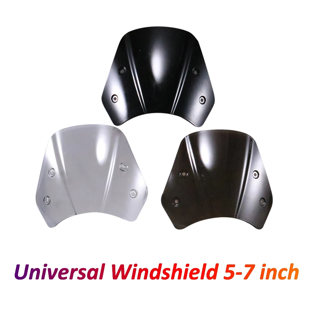 

Motorcycle Wind Deflector 5-7'' Vintage Motorbike Windshield Or Windscreen for Cafe Racer Honda Yamaha Triumph Ducati Benelli