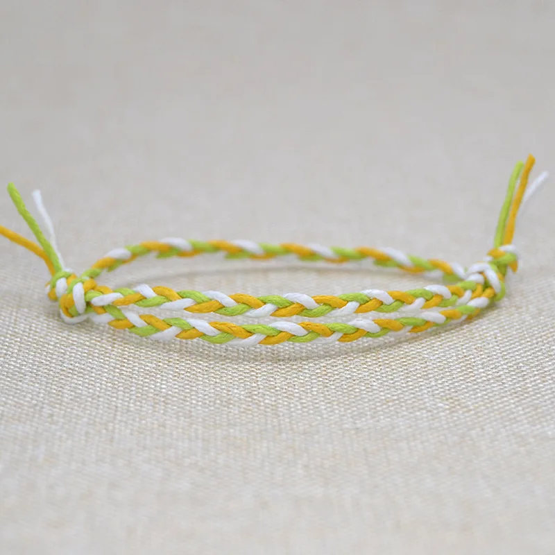 HI MAN 22 Styles New Design Ethnic Wind Cotton Rope Handmade Bracelet Women Fashion Simple Color Wrap Bracelet Friendship Gift