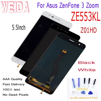 

5.5" WEIDA For Asus ZenFone 3 Zoom ZE553KL Z01HD Z01HDA LCD Display +Touch Screen Digitizer Assembly With Tools Tape ZE553KL LCD