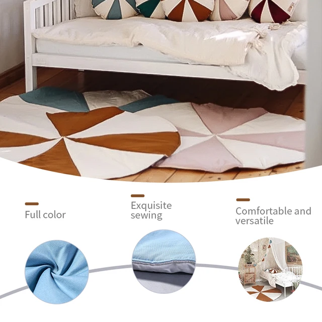 Windmill Stitching Color Baby Play Mat Children's Climbing Pad Kids Rug Baby Games Mats Blanket Activity Games Toys For Children 5