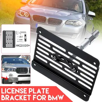 

Car Tow Hook License Plate Holder Car Frame Relocator Bracket Mount Holder For BMW 1 3 5 Series E90 E91 E82 E88 E92 E93 E39 E70