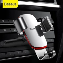 Baseus Car-Phone-Holder Mount Gravity Metal iPhone Car-Air-Vent/cd-Slot Samsung 