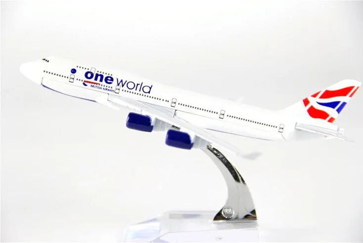 plane model Boeing 747 British Airways aircraft B747 16cm Alloy simulation airplane for kids toys Christmas gift | Игрушки и хобби