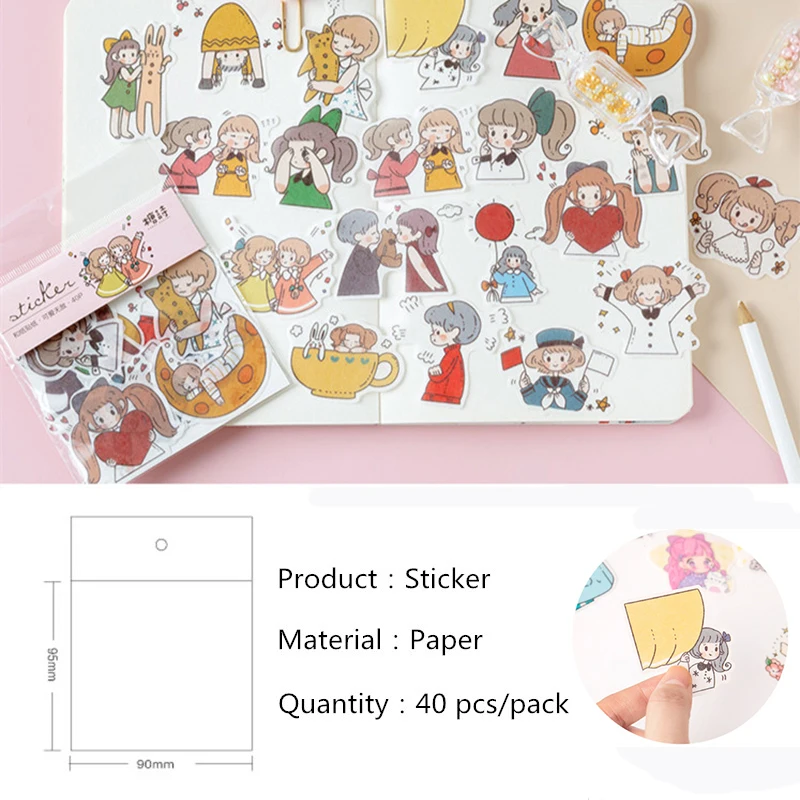 Kawaii Наклейки Девушки серии учительницы наклейки для DIY Журнал оформление
