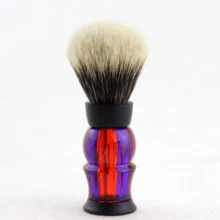 Распродажа на Рождество, для бритья(FS)-24 мм, 2 ремешка, лучший барсук, дизайн, красочная ручка, щетка для бритья+ подставка