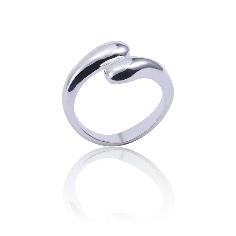 

Simple Water Drop Open Metal Alloy Ring Can Be Adjusted For Men And Women 2019 Latest Hip Hop Jewelry Selection Direct Sales