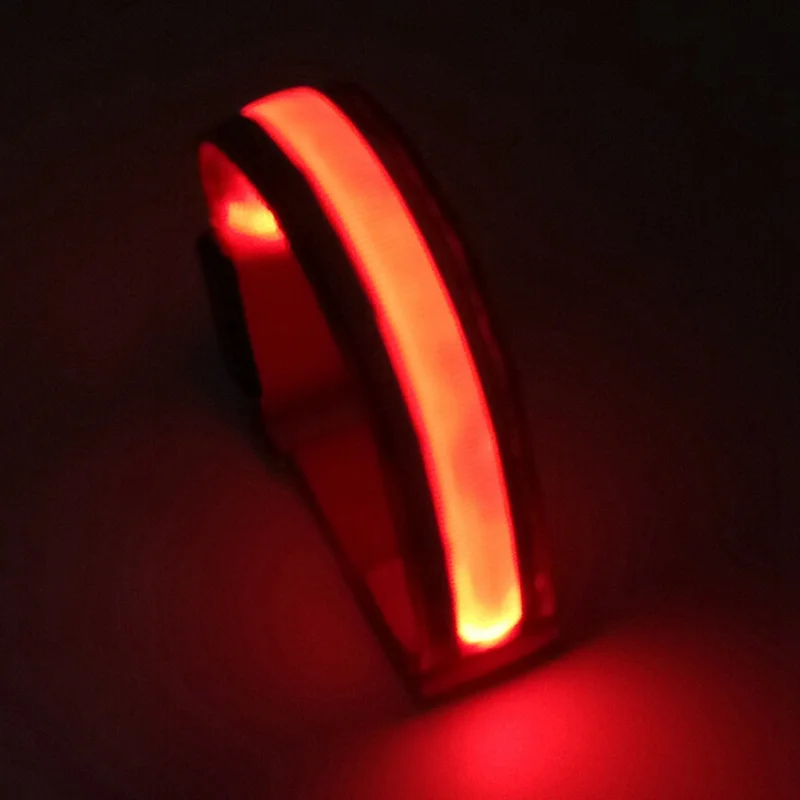 LED Reflective Light Arm Armband Strap Safety Belt For Night Running Cycling Outdoor Activities Safe Decor