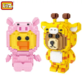 

LOZ Micro Building Blocks Pink Pig Giraffe Creator DIY Assembly Educational Cartoon Model Kids Xmas Gifts Toys Diamond Bricks