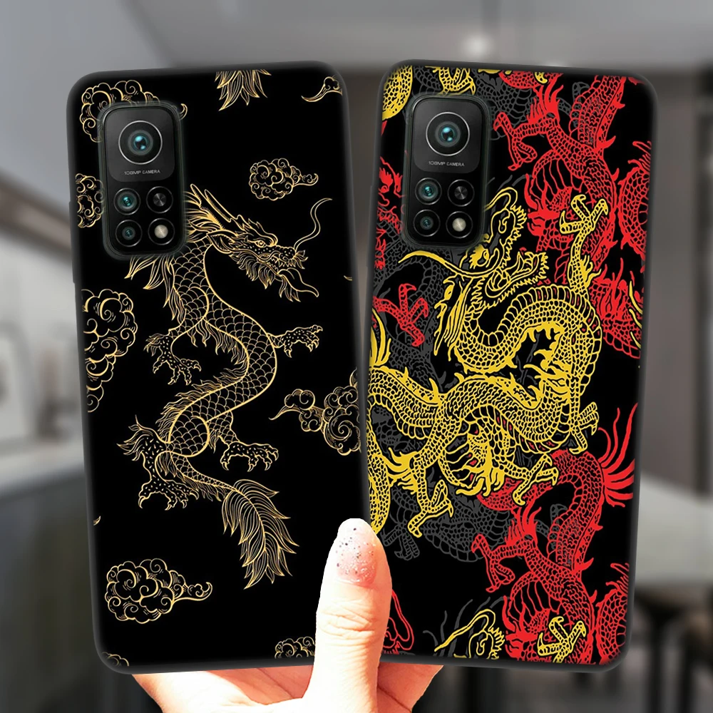 Модный винтажный Чехол с китайским драконом для Xiaomi Mi 10T Lite Redmi Note 10 10S 9S 7 8 9 Note10 Pro 8T