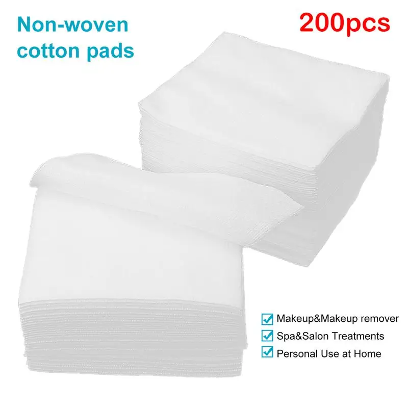 100pcs White Non-woven Lint-Free Cotton Paper Wipes Makeup Tools NonWoven  Gauze Sponge Used for Wound Care - AliExpress