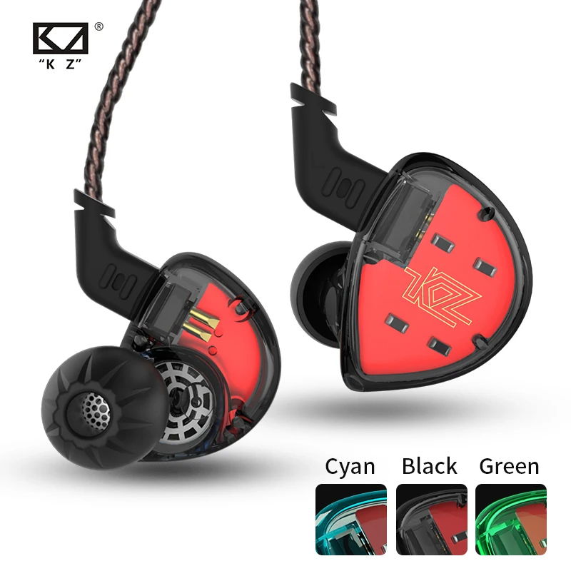 KZ ES4 1BA+ DD наушники в ухо гибридная гарнитура HIFI бас наушники для KZ ZST ZSN ZS10 PRO ZSX ZS5 ZS6 AS10 CCA C10 C12 C16