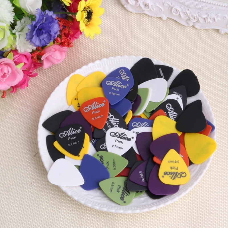 100 шт акустическая электрическая гитара pick s Plectrum различные 6 толщина w/pick Box