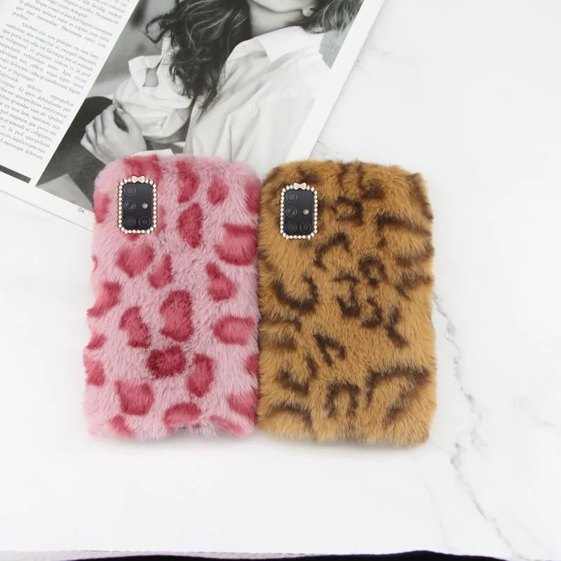

Case For Samsung Galaxy A71 Fluffy Plush Soft Back Cover For Samsung A71 SM-A715F A715F A715 Silicon Shockproof Phone Cases 6.7"