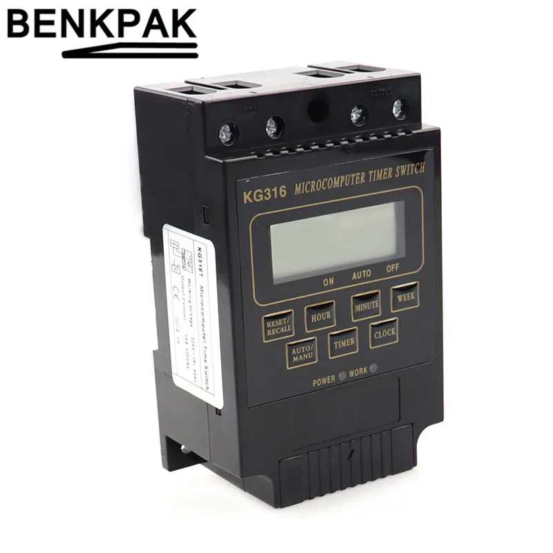 DIN Rail mounting timer switch KG316 KG316T programmable