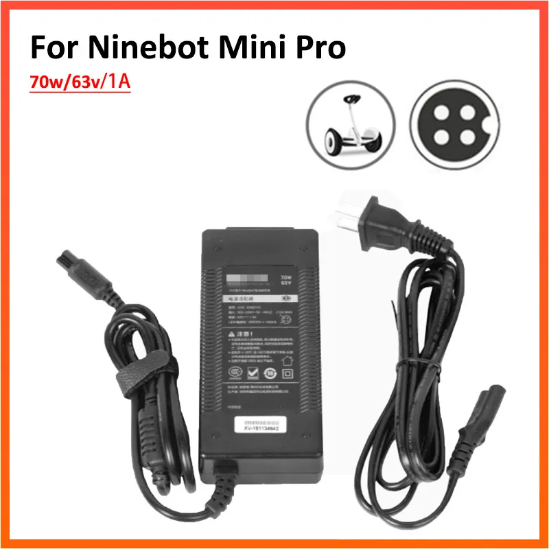 Oiginal Ninebot Mini Pro зарядное устройство выход 63 в 70 Вт 1A для Ninebot скейтборд скутер аксессуары