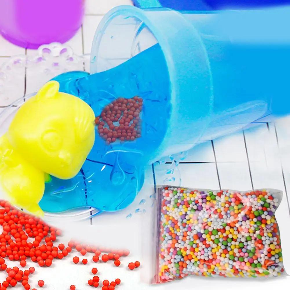 12/упаковка слизи поли Дракон пенопластовый шар наполнение DIY ручной работы Материал Подарочная коробка наполнение детей пенопластовый шар украшение круглая цветная игрушка
