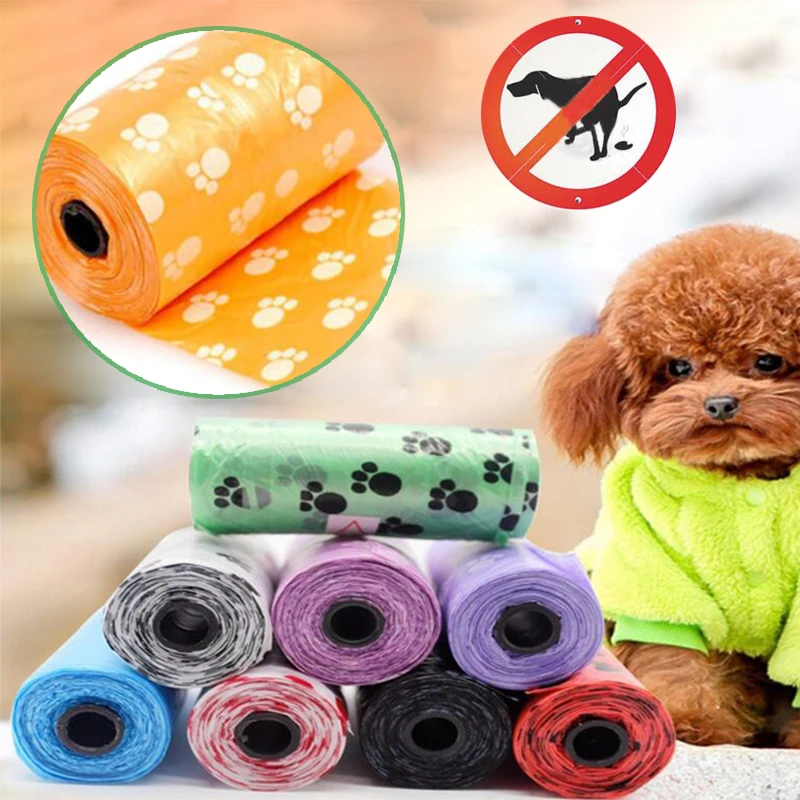 

Plastic Bag Garbage Bags Bags 15pcs/Bag Home & Living Pet Dog 1Roll Dogs Cats Poop Scooper Supply Color Random