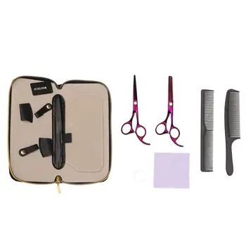 

1 Set Portable Hairdressing Scissor Set Multi-Purpose Hair Styling Tool Anti-Rust Barber Shear Tool Kit Hair Salon Accessories
