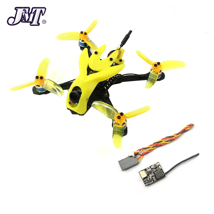 DIY гоночный Дрон 135 мм бесщеточный FPV 2S мини F4 Контроллер полета XT1104-7500KV Flysky FS I6 пульт дистанционного управления RC Квадрокоптер - Color: BNF With Receiver