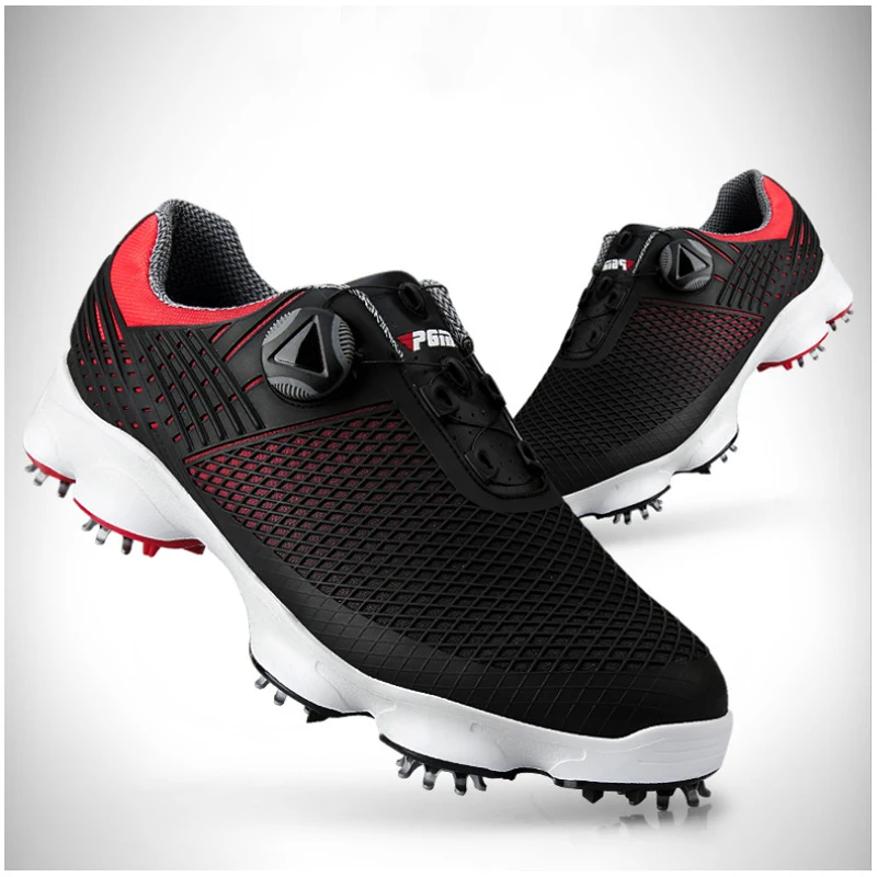 

1pair brand new PGM Golf Shoes Professional Men's Waterproof Sports Shoes Wide Edition Sole Rotary Laces Anti-sideslip Shoe Nail