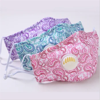 

Trendy Cartoon Mask Washable Adjustable Ear-worn Mask Face With Breathing Valve Place PM2.5 Filter