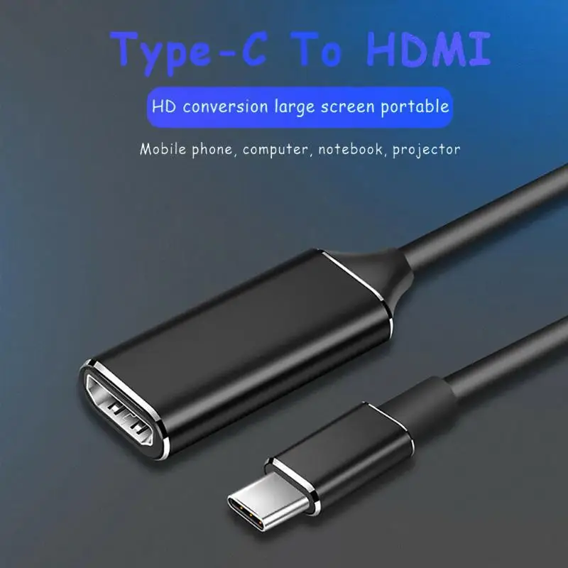 USB-C концентратор тип-c к HDMI HD tv адаптер Портативный USB 3,1 4K HDMI конвертер для MacBook Pro Surface Book 2 PC ноутбук
