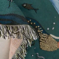 Textile City Nordic Style Throw Blanket Mermaid Pattern Blanket For Bed Living Room Tapestry Carpet Sofa Blanket Cover Bedspread 6