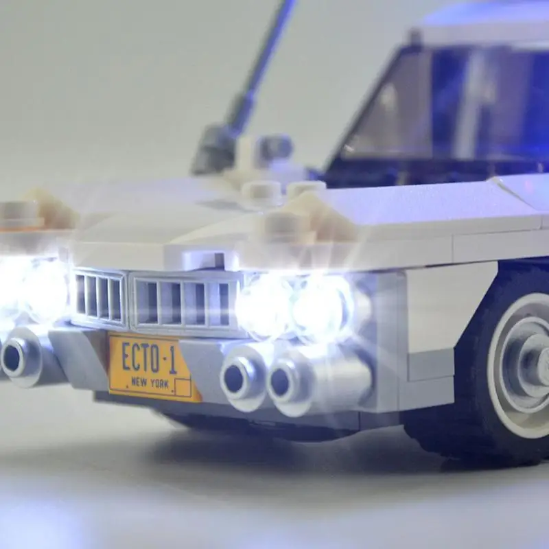 led light up kit para lego ghostbusters jogo do carro incluem para lego tijolos não