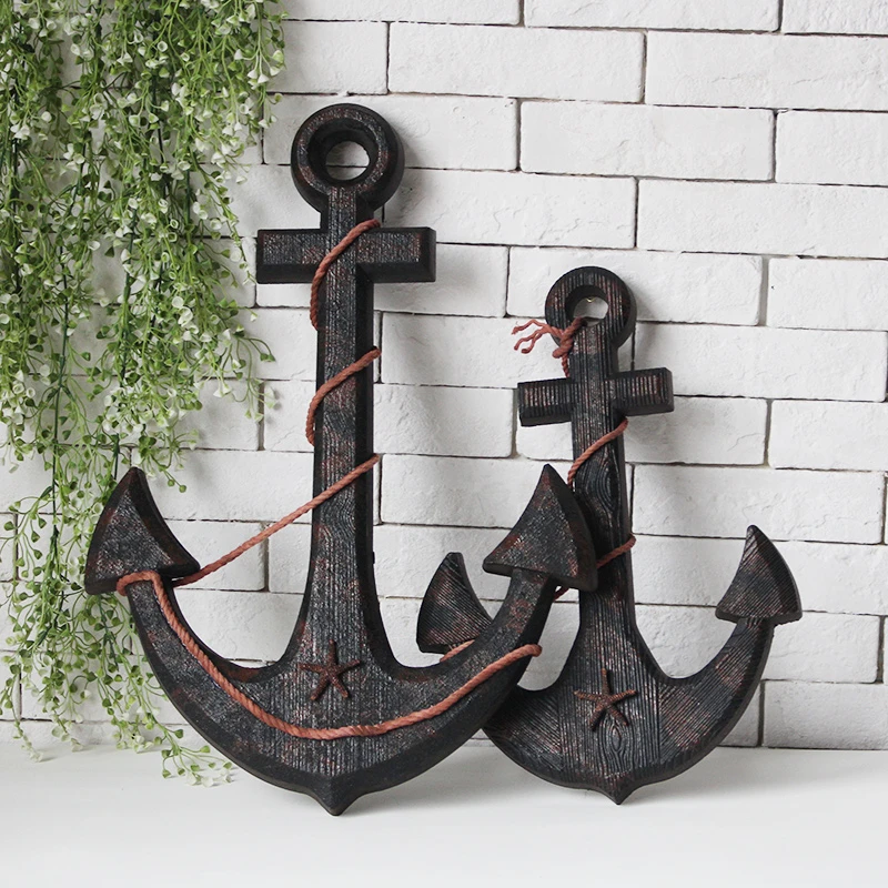 Land In Seagoing Vessel Rudder Ocean Wind Helmsman Bar Background Wall Hang Ornament Solid Wood Rudder Pendant