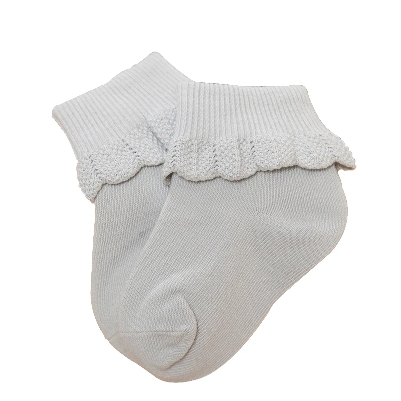 Новое поступление новорожденных 6 пар кружевные детские носки для девочек хлопковые носки для детей, начинающих ходить, смесь цветов для детей 0-3 лет, годы детская одежда