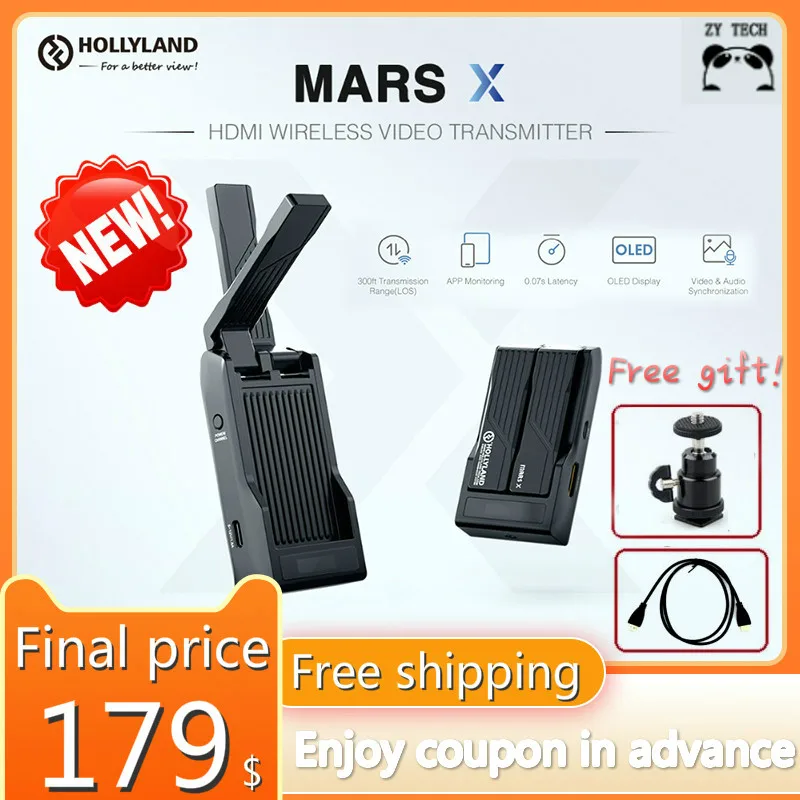 Кабель передачи HDMI Hollyland Mars X 100 м HD1080 для DSLR-камеры карданный подвес iPad телефонов