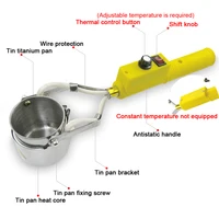 300W/400W/500W Portable Solder Pot Tin Melting Furnace Handheld Adjustable Temperature Control Desoldering Bath Tool - Image 2