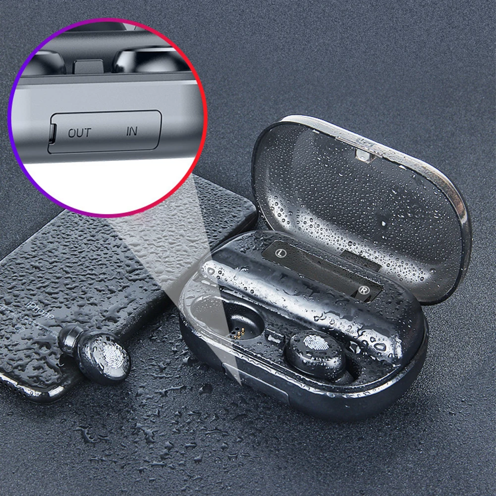 Практичный с зарядным устройством Портативный Громкая связь Спорт на открытом воздухе цифровой дисплей Английский сенсорный контроль беспроводной Bluetooth наушники
