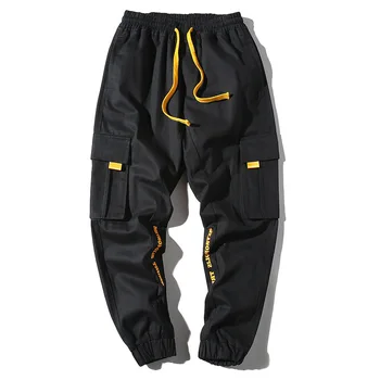 

ICPANS Hip Hop Black Harem Pant Men Camouflage Cargo Pants Men Harajuku Jogger Streetwear Sweatpant Cotton Trouser