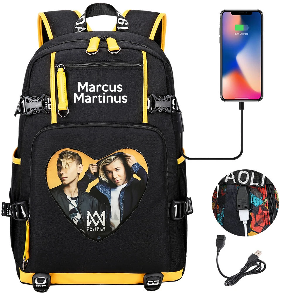 Marcus and Martinus Backpacks Girl Boy Schoolbag Large Capacity