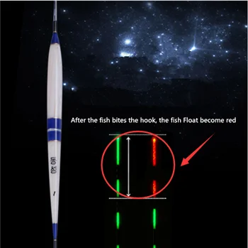 

Smart Fishing Float Bite Alarm Fish Bite Bait LED Light Color Change Automatic Night Electronic Changing Buoy Strike Intelligent
