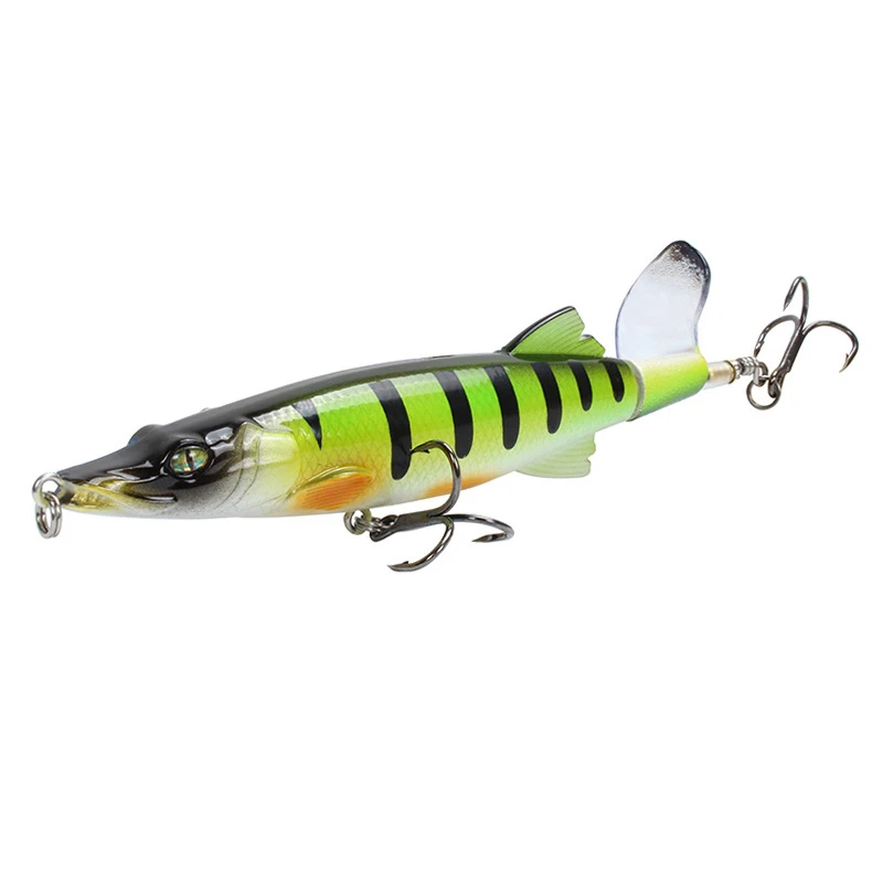 Whopper Plopper 13 см 15,8 г Поверхностная приманка наживка искусственная жесткая приманка-воблер карандаш мягкий вращающийся хвост рыболовное снаряжение